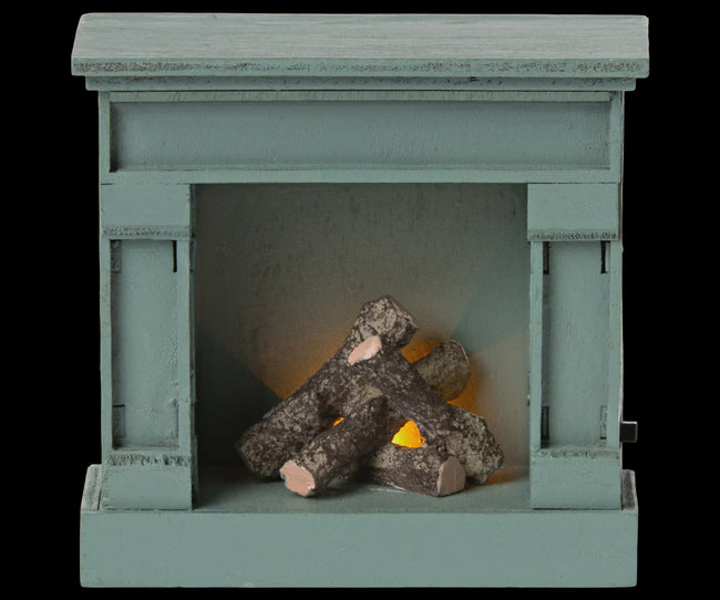 Fireplace, Vintage Blue - Mouse