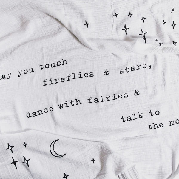 Swaddle Blanket - May You Touch Fireflies Swaddle