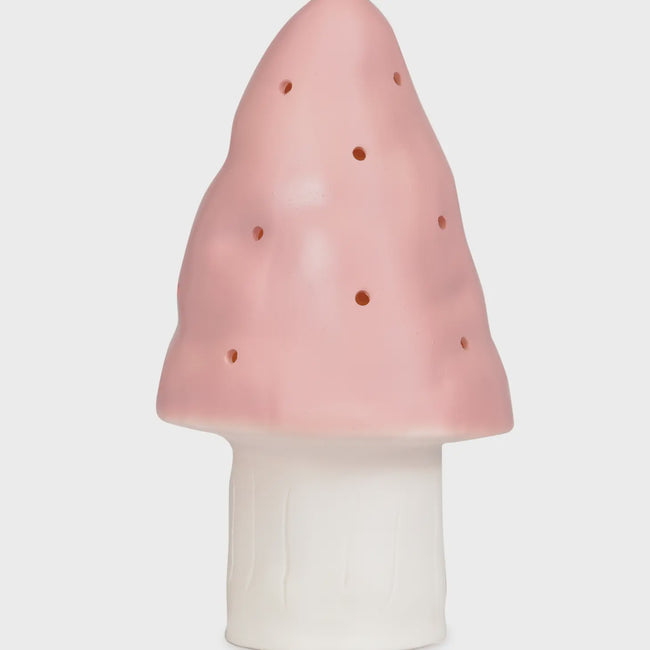 Small Mushroom Lamp with Plug - Vintage Pink