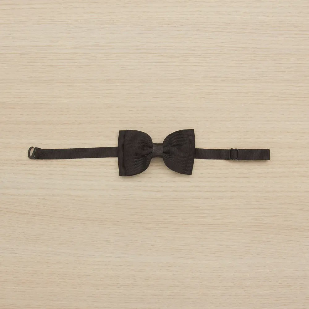 Ottoman Double Bow Tie - Black