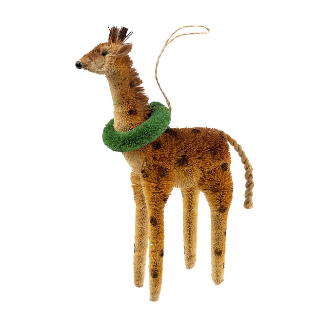 Giraffe with Wreath Ornament