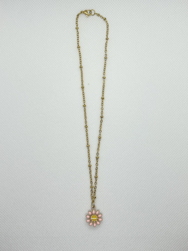 Daisy Necklace - Pink