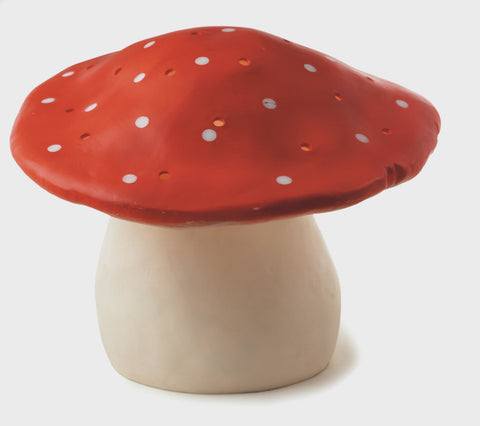 Small Mushroom Lamp with Plug - Vintage Pink