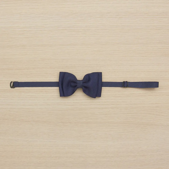 Ottoman Double Bow Tie - Navy