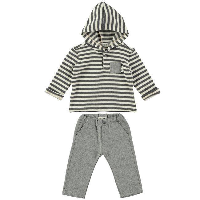 Stripe Hoodie & Pant Set