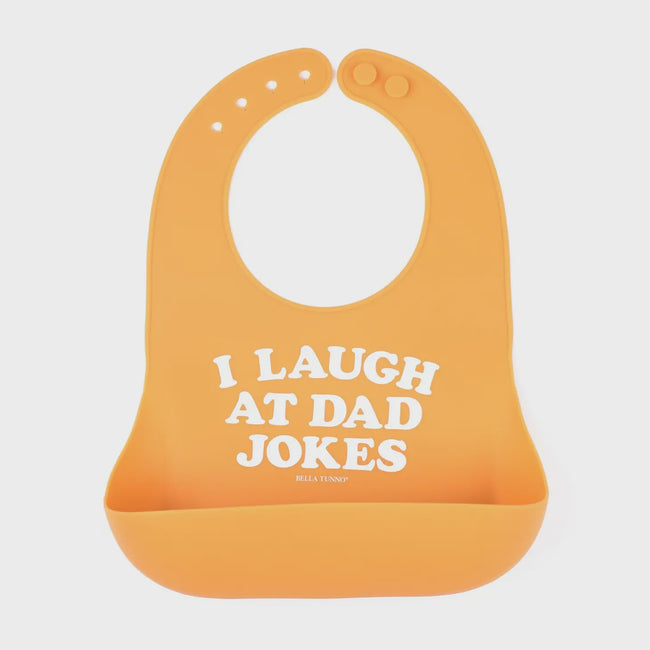 I Laugh At Dad Jokes Wonder Bib
