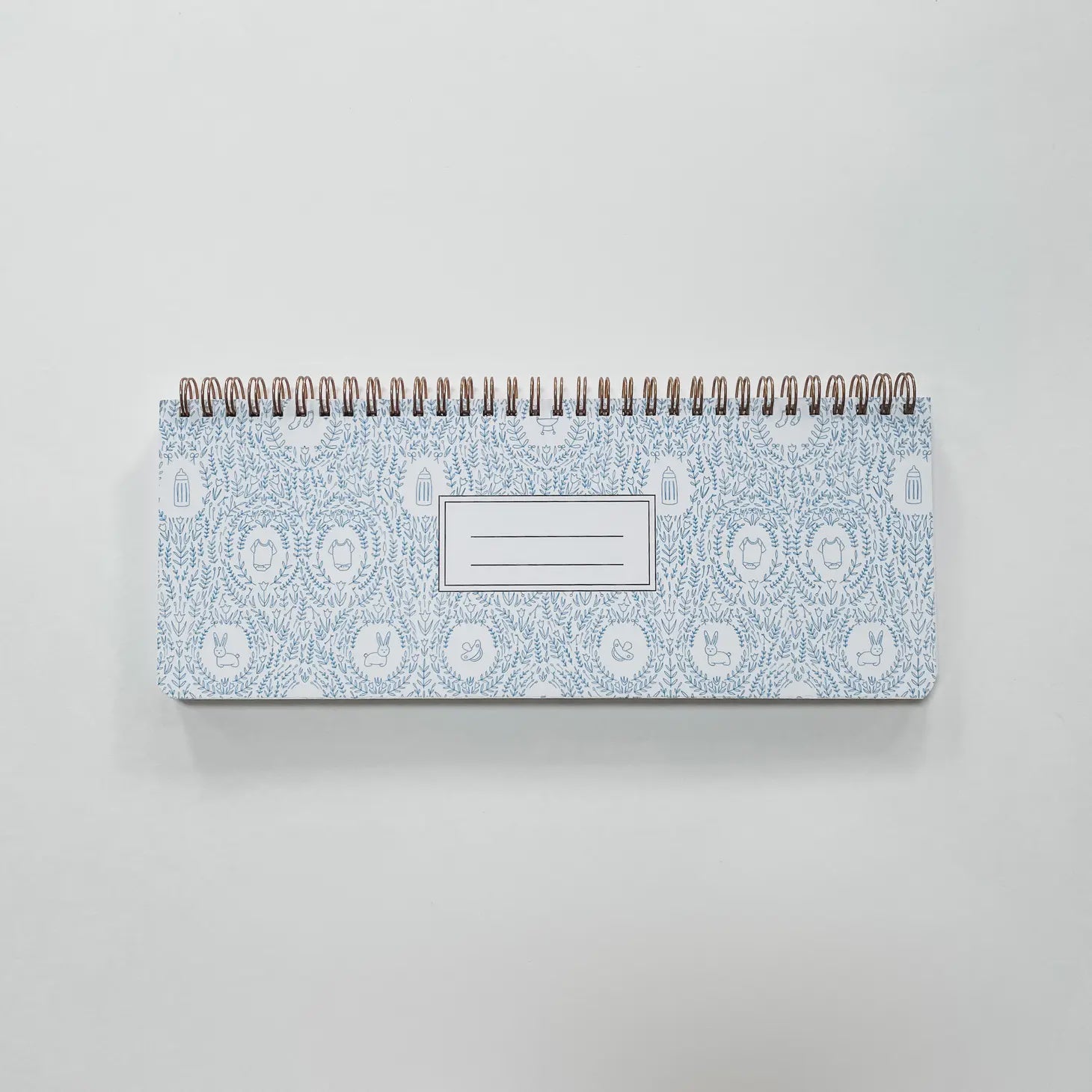 Blue Medallions Baby Gift Log Notebook