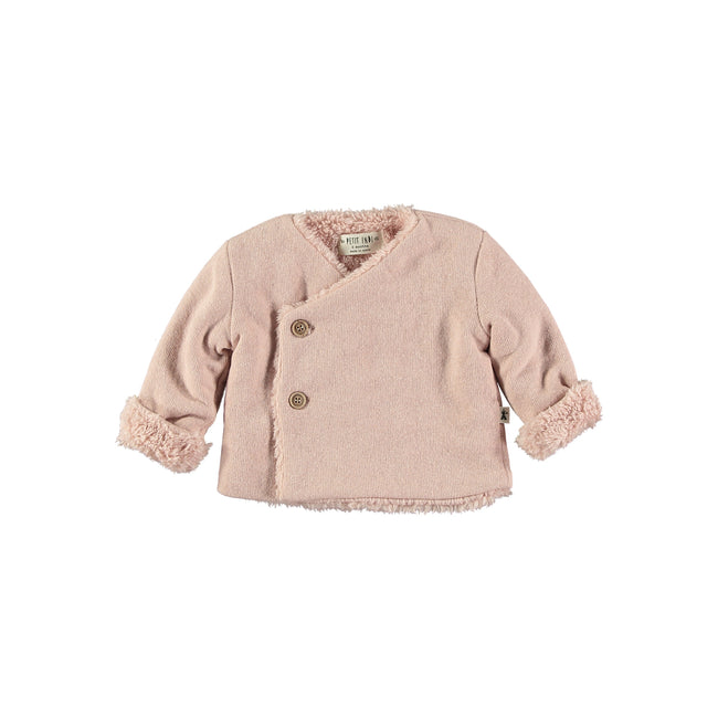 Side Button Jacket - Pink