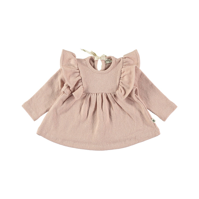 Ruffle Trim Dress - Pink