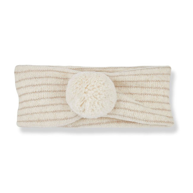 Elle Pom Pom Headband - Ecru