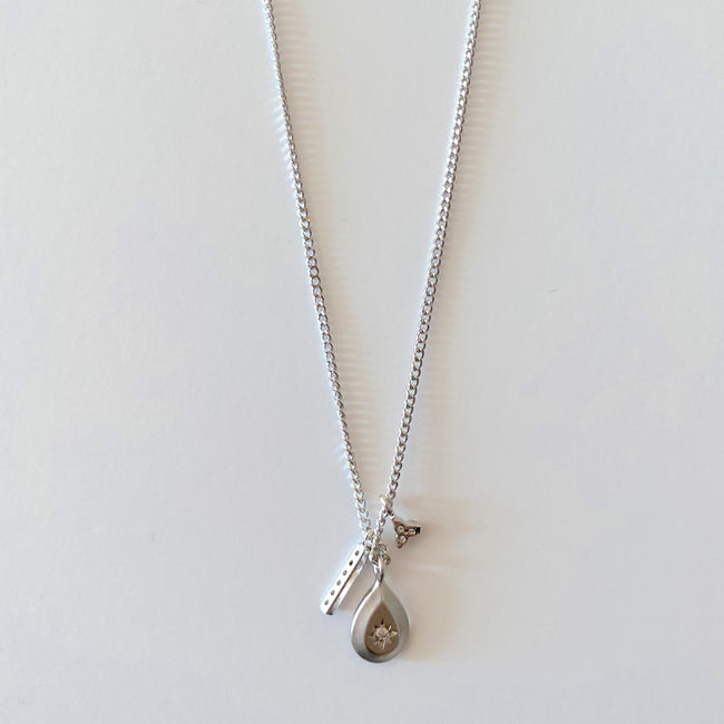 Droplet Necklace - Silver