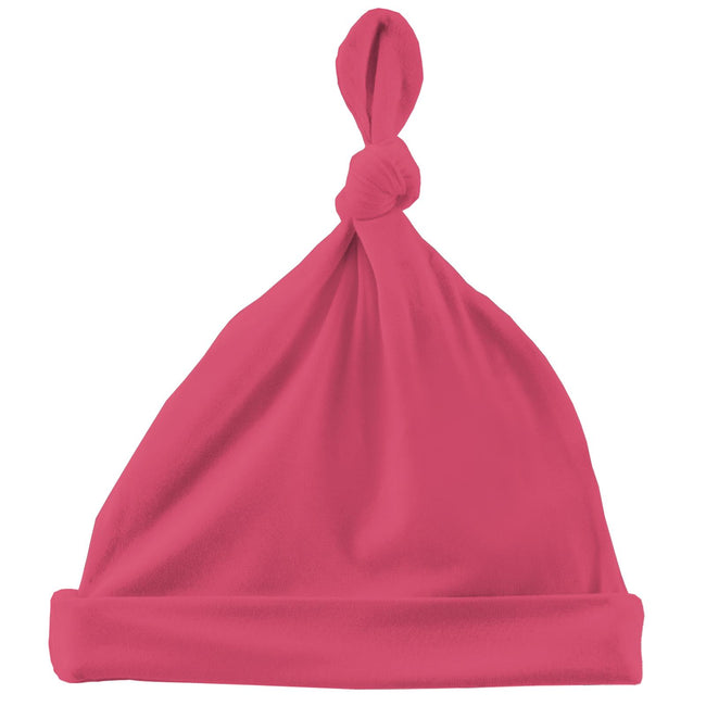 Knot Hat in Winter Rose