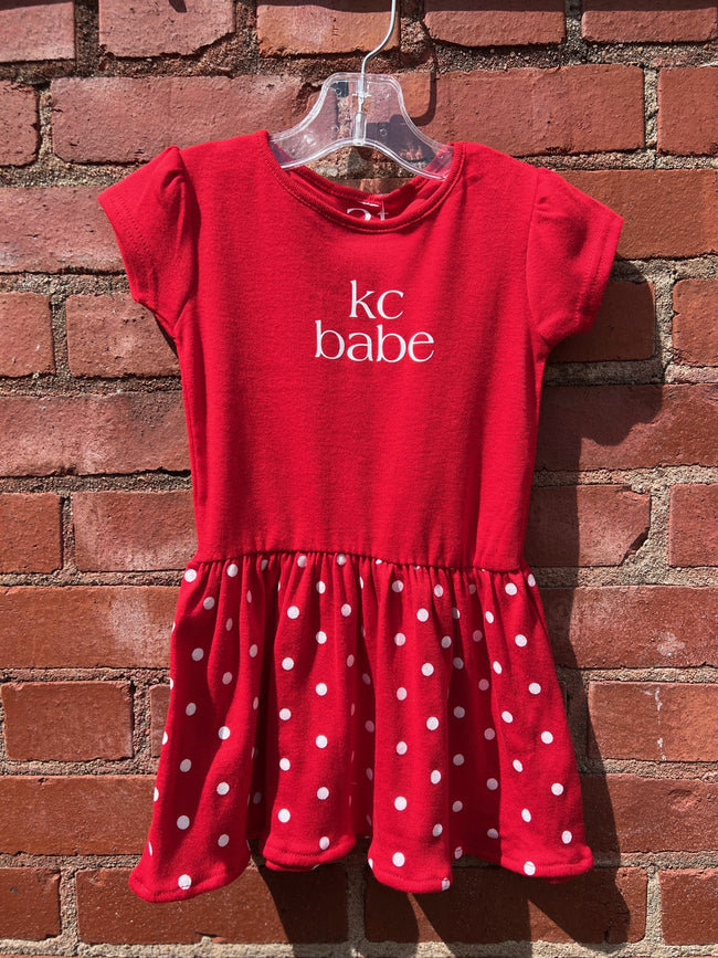 KC Babe Polka Dot Dress - Red