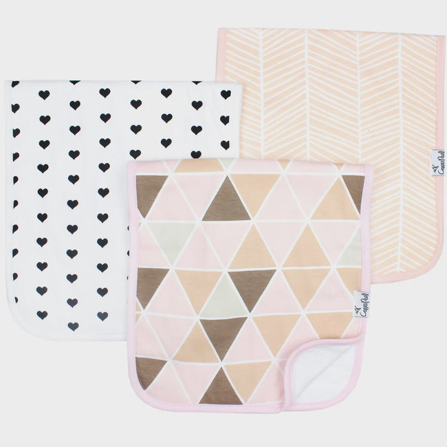 Burp Cloth Set - Blush