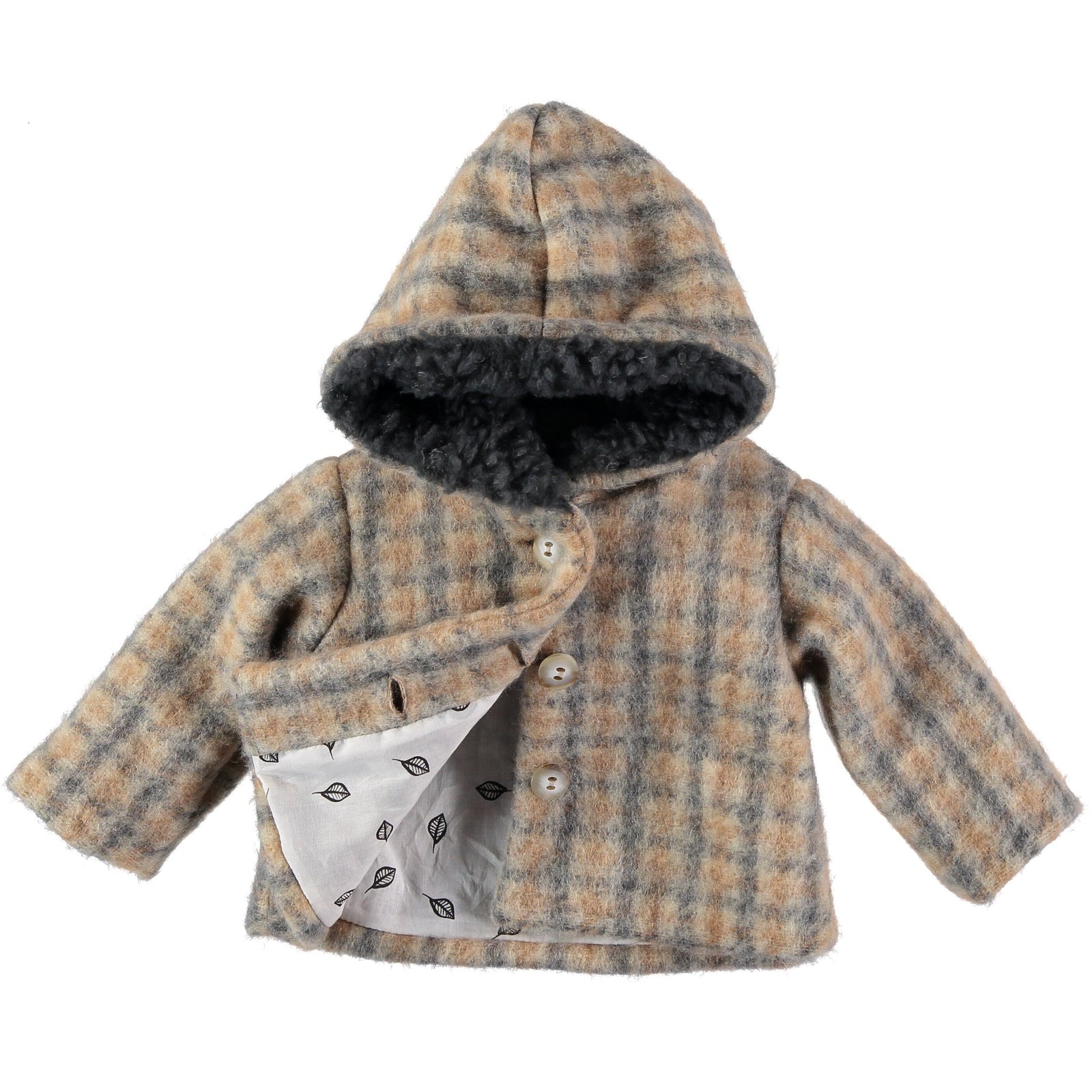 Jeremy Baby Wool Jacket - Taupe Check