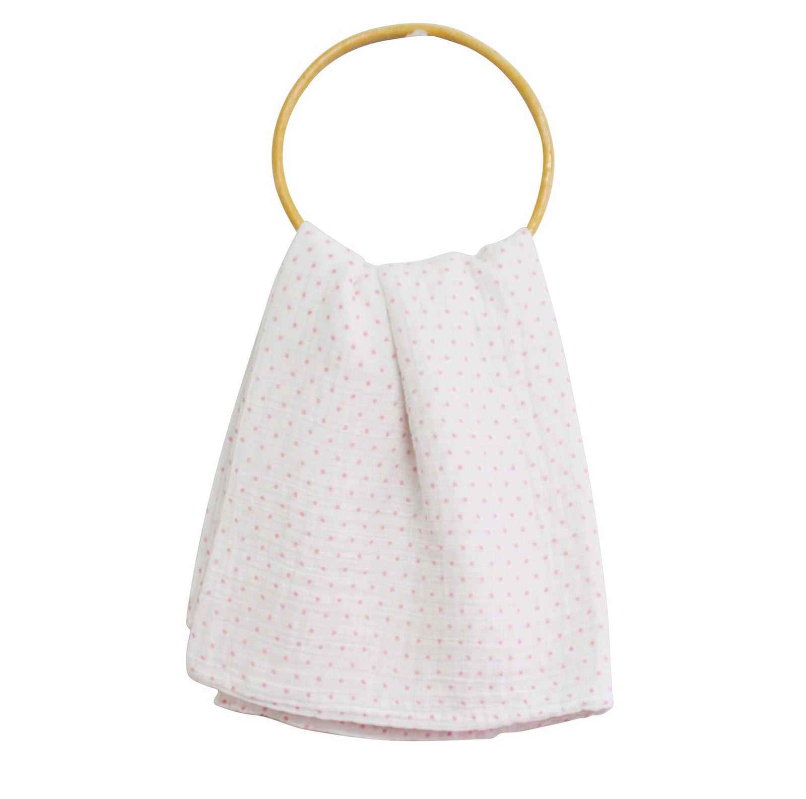 Muslin Cotton Swaddle - Pink Spot