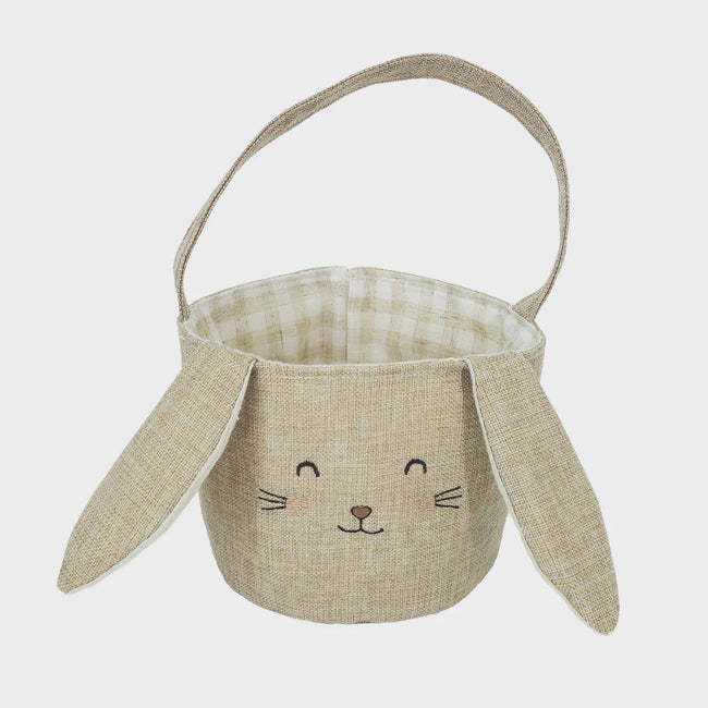 Bunny Easter Basket - Taupe