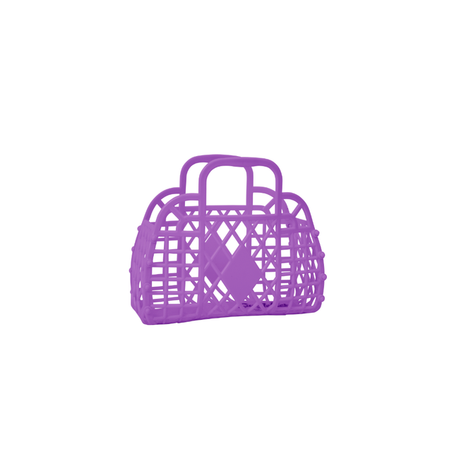 Mini Retro Basket - Purple