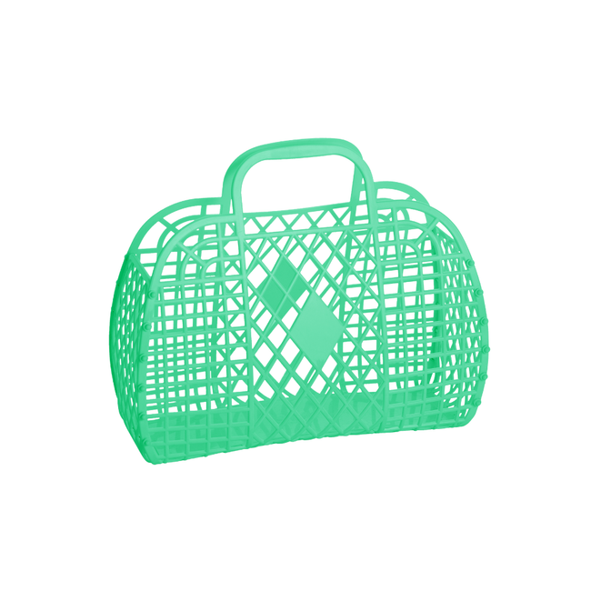 Small Retro Basket - Green