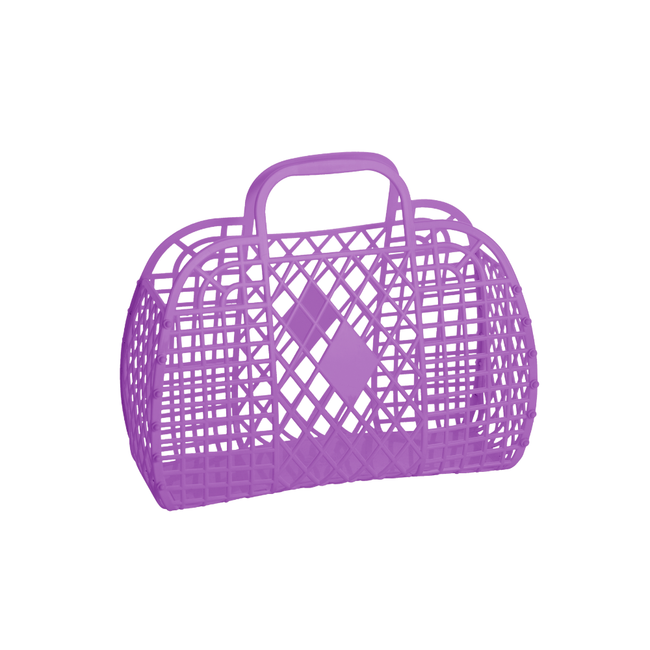 Small Retro Basket - Purple