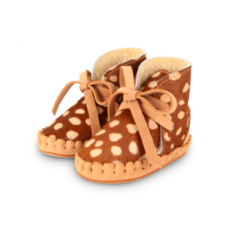 Pina Exclusive Lining Boots - Brown Spotted Cow Hair