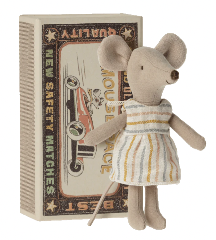 Big Sister Mouse in Box - Stripes