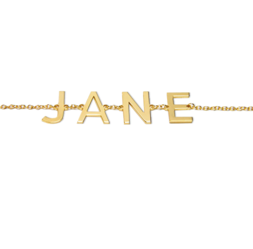 Single Letter Name Bracelet