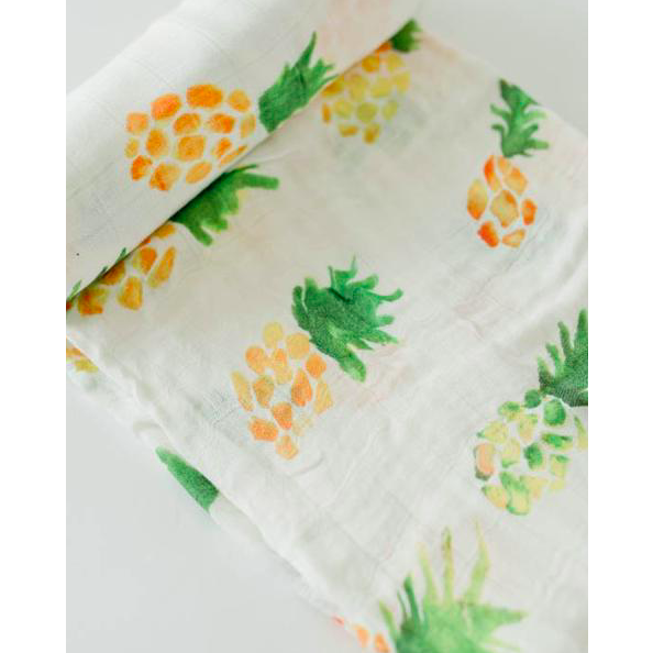 Deluxe Muslin Swaddle Blanket - Pineapple