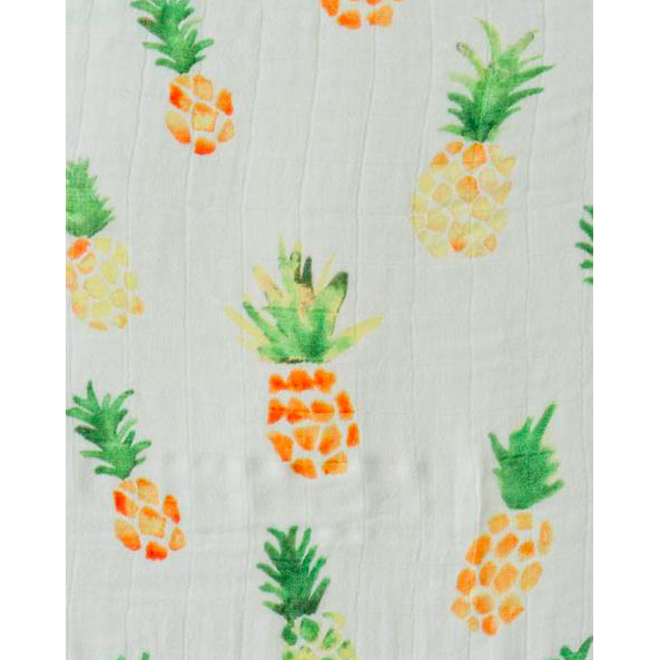 Deluxe Muslin Swaddle Blanket - Pineapple