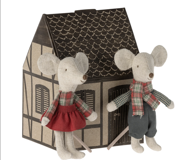 Winter Mice Twins, Little Brother and Sister