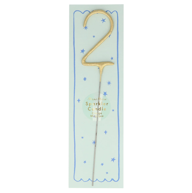 Gold Sparkler Candle - #2