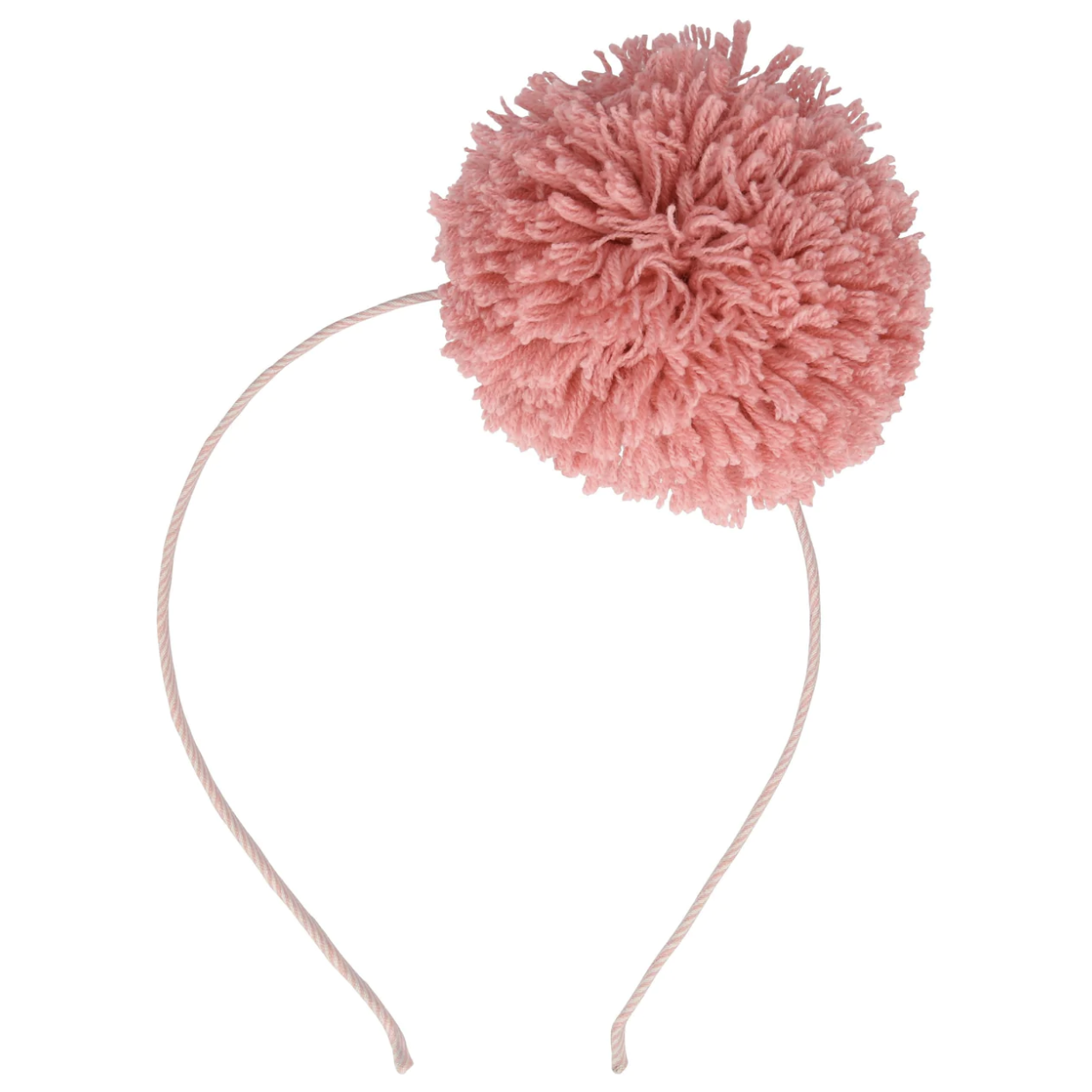 Pink Pompom Headband