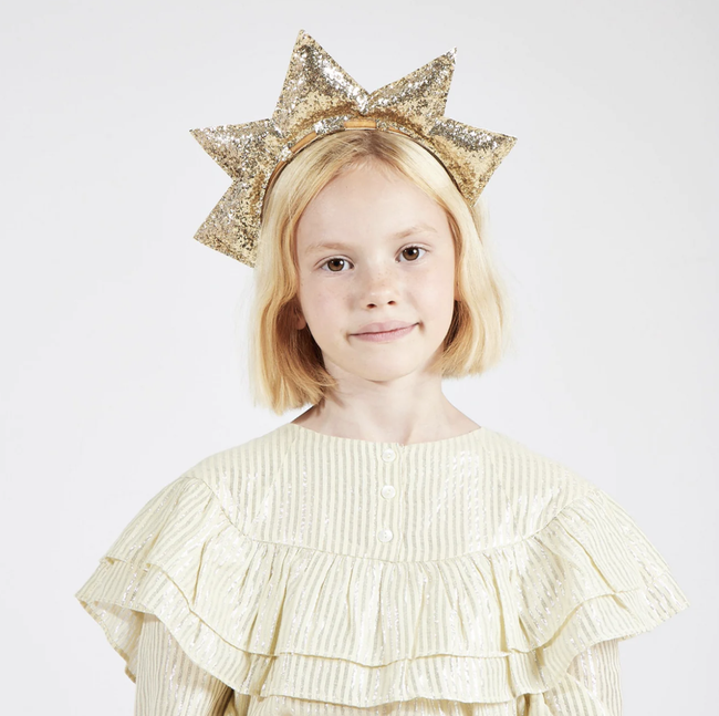 Gold Puffy Star Headband