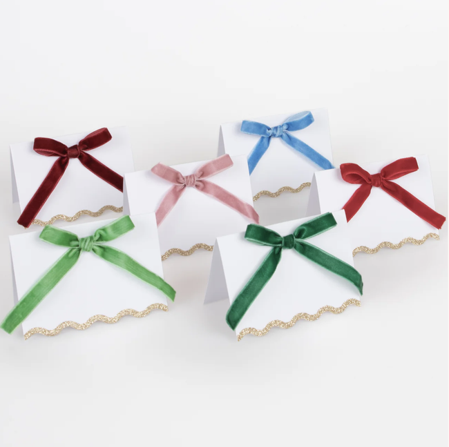 Velvet Bow Place Cards