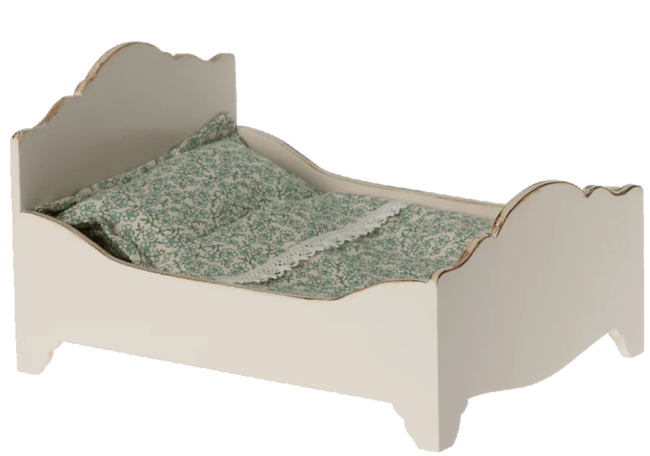 Wooden Bed - White