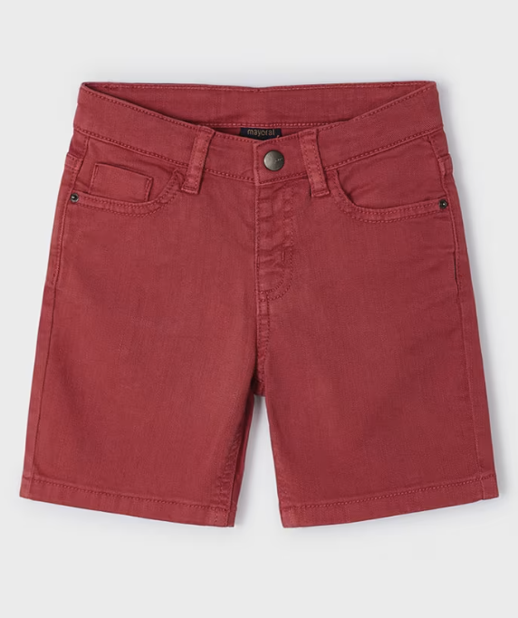 Twill Shorts -Red