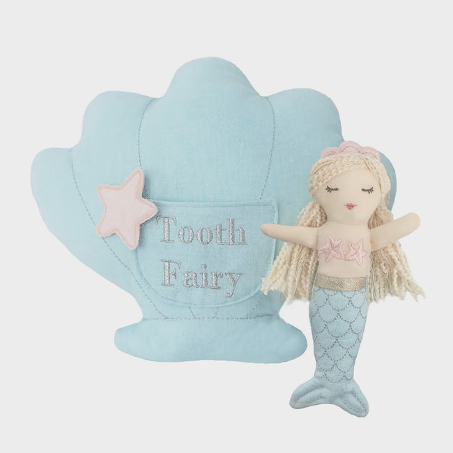 Mermaid Tooth Fairy Pillow & Doll