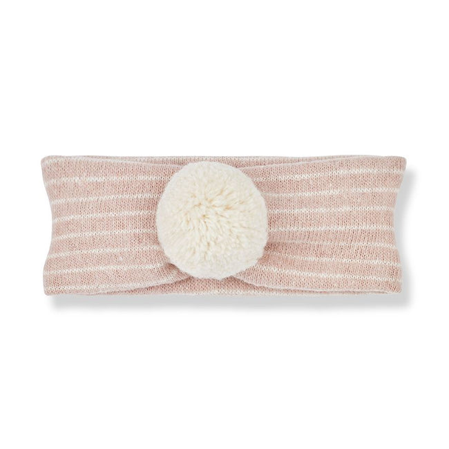 Elle Pom Pom Headband - Nude