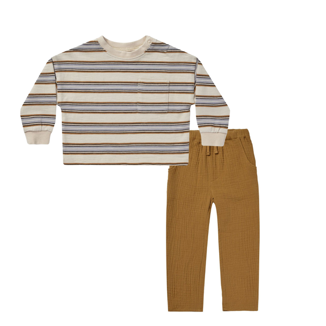 Vintage Stripe Top & Ethan Trouser Set