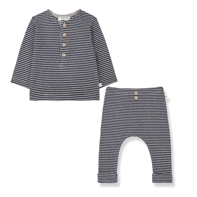 Willem & Edwin Stripe Set - Navy