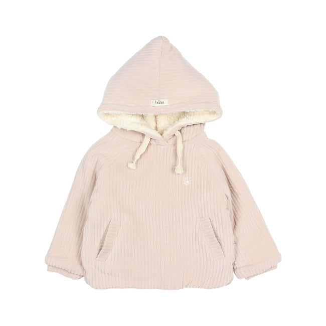 Velour Jacket - Back Zipper - Macadamia