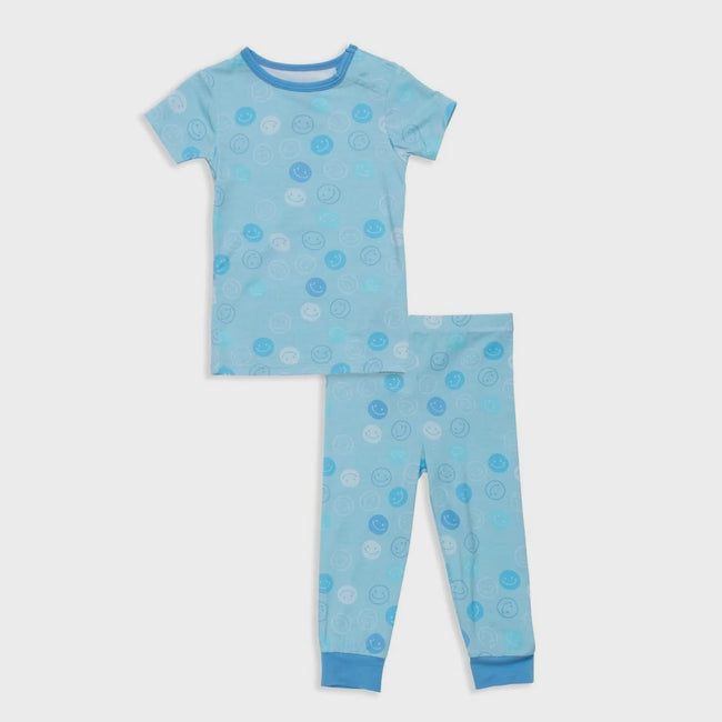 Blue Smile Modal Toddler Pajama Set