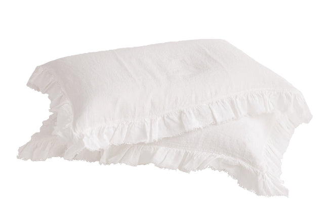 Boho Pillow with Insert - Biche - Ecru  12"x16"