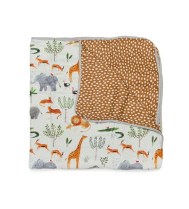 Muslin Quilt Blanket - Safari Jungle