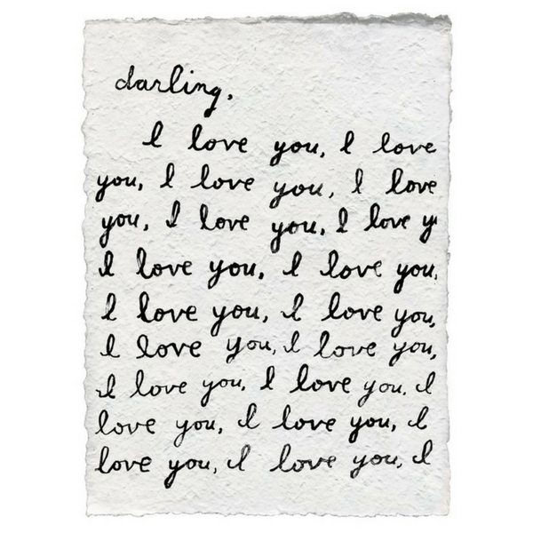 12" x 16" Handmade Paper Print - Letter for You