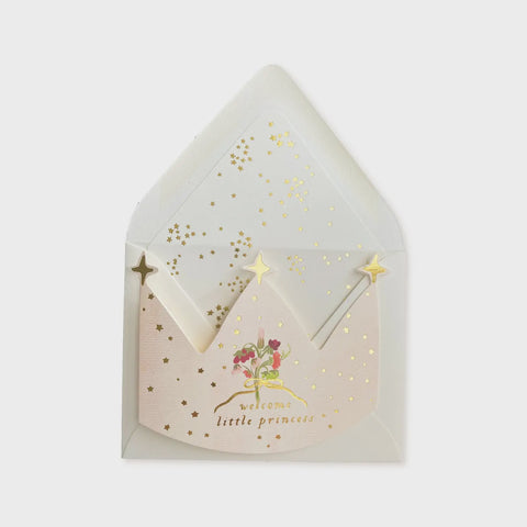 Twinkle Twinkle Little Star Blue Baby Greeting Card