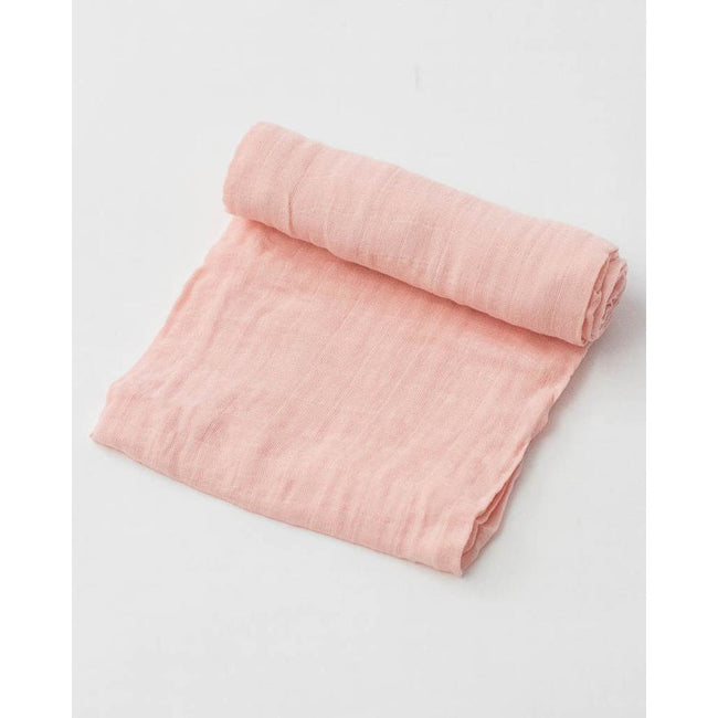 Cotton Muslin Swaddle Blanket - Blush