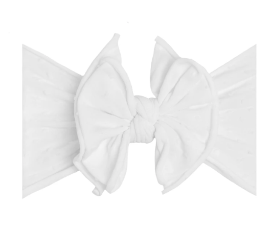 SHAB-BOW-LOUS Headband - White Dot