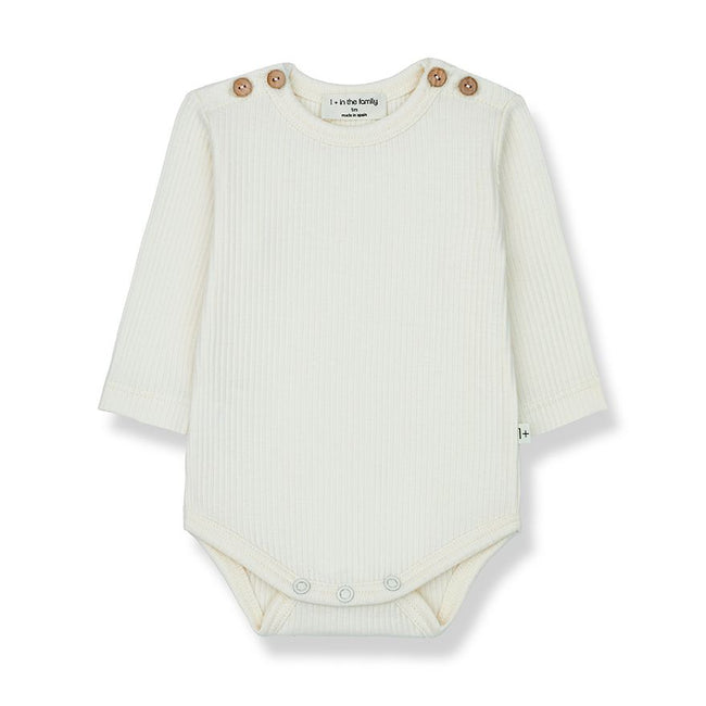 Aram Ribbed Onesie - Ecru