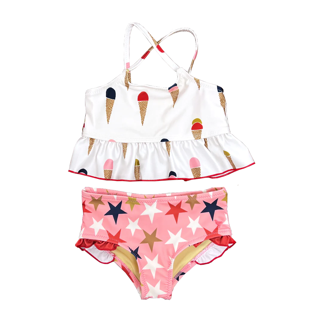 Toddler Joy Tankini Suit - Ice Cream